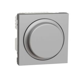 Unica - Stmívač otočný univerzální LED 5-200W, Aluminium *NU351430