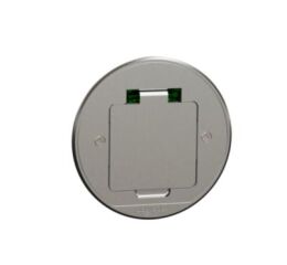 Unica System+ - Podlahová krabice XS se zásuvkou 250V/16A, IP44, kovová, kruhová, šedá *INS52103 Schneider