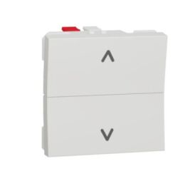 Unica - Žaluziový tlačítkový ovládač 6A, 2M, Bílý *NU320718