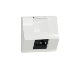 Unica - Zásuvka datová zkosená RJ45 Kat.6 STP, 2M, Bílá *NU340718