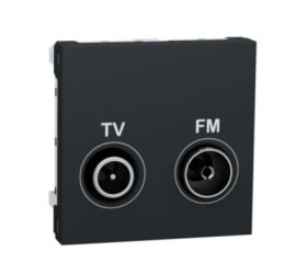 Unica - Zásuvka TV/R individuální, 11 dB, 2M, Antracit *NU345154