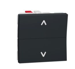 Unica - Žaluziový tlačítkový ovládač 6A, 2M, Antracit *NU320754