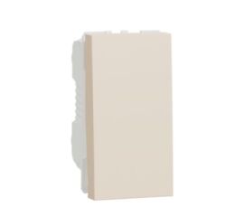 Unica - Spínač jednopólový řazení 1, šroubový, 1M, Béžový *NU310144SC