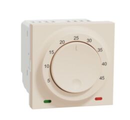 Unica - Termostat prostorový otočný 2M, Béžový *NU350144