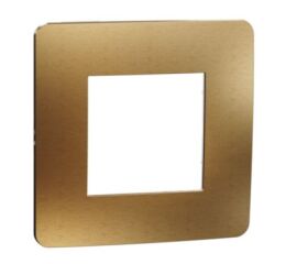Unica Studio Metal - Krycí rámeček jednonásobný, Copper/Bílý *NU280257M