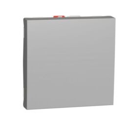 Spínač Unica č.6 alu 2mod. NU320330