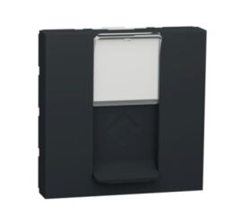 Unica - Centrální deska RJ45 Keystone, 2M, Antracit *NU946154