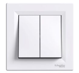 Přepínač sériový, ř.5, bílá, bezšroubový Asfora EPH0300121