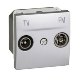 Zásuvka antenní TV/FM, koncová, Alu MGU345130