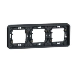 Rámeček IP55 pro zapuštěnou montáž 3 násobný horizontální, antracit *MUR34109