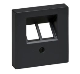 Merten - Centrální deska pro Mechanismus 2xRJ45, System M, Antracit *MTN298014 Schneider