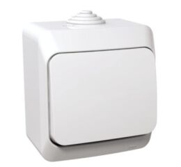 Cedar Plus IP44 - Ovládač tlačítkový řazení 1/0, bílý *WDE000511 Schneider
