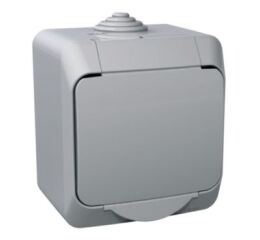 Cedar Plus IP44 - Spínač jednopólový řazení 1, šedý *WDE000610 Schneider