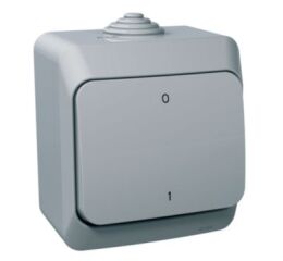 Cedar Plus IP44 - Spínač dvojpólový řazení 2, šedý *WDE000620 Schneider