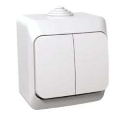 Cedar Plus IP44 - Přepínač sériový s orientační kontrolkou řazení 5So, bílý *WDE000551 Schneider