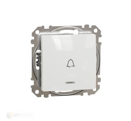 Sedna - Tlačítko 1/0 "zvonek" or. kontr. bílá *SDD111131L Schneider electric