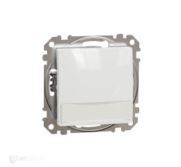 Sedna D/E - Tlačítko 1/0So orientační kontrolka, popisové pole, bílá *SDD111133L Schneider