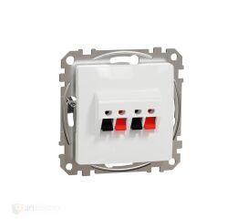 Sedna - Zásuvka reproduktor. dvojitá bílá *SDD111411 Schneider electric