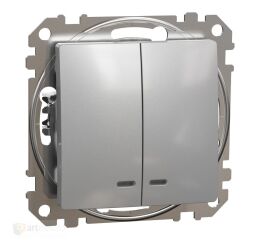 Sedna - Přepínač sériový ř.5 or. kontr. alu *SDD113105L Schneider electric