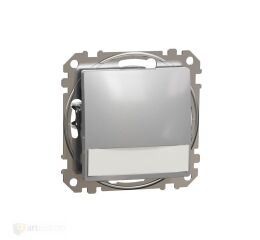 Sedna - Tlačítko 12V kontr. popis pole alu *SDD113143L Schneider electric