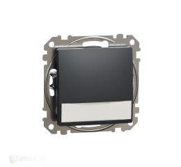 Sedna - Tlačítko 12V kontr. popis pole antracit *SDD114143L Schneider electric