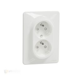 Sedna - Zásuvka dvojnásobná 230V 16A bílá *SDD311211C Schneider electric