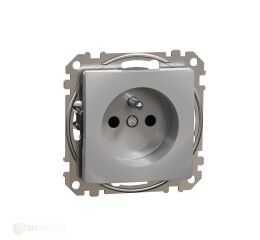 Sedna - Zásuvka 230V 16A clonky bezšroubová alu *SDD113012 Schneider electric
