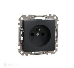 Sedna - Zásuvka 230V 16A clonky šroubová antr *SDD114011 Schneider electric