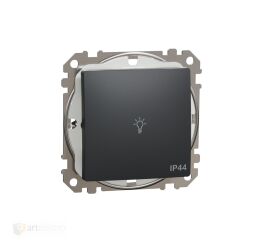 Sedna - Tlačítko 1/0 "světlo" IP44 antracit *SDD214132 Schneider electric