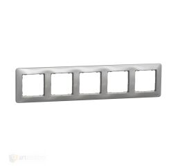Sedna - Rámeček pětinásobný alu *SDD313805 Schneider electric