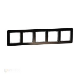 Sedna - Rámeček pětinásobný tmavé sklo *SDD361805 Schneider electric