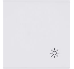 Hager WL6020 Klapka, se symbolem „Světlo”, bílá lesk