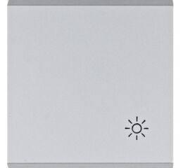 Hager WL6022 Klapka, se symbolem „Světlo”, stříbrná mat