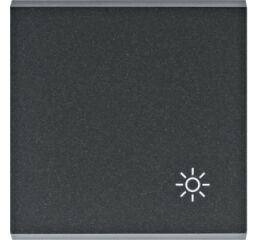 Hager WL6023 Klapka, se symbolem „Světlo”, černá mat