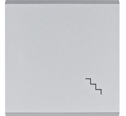 Hager WL6032 Klapka, se symbolem „Schodiště”, stříbrná mat
