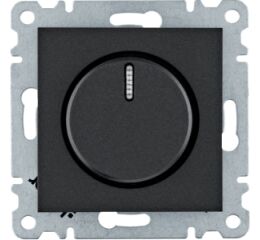 Hager WL4013 Stmívač otočný 60-600 W, černá mat