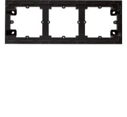 Hager WL5833 Krabice nástěnná 3-násobná, lumina intense, černá mat