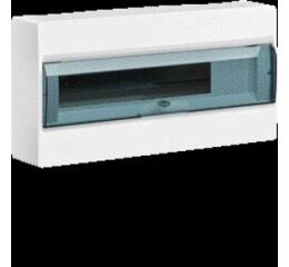 Hager VD118TD Rozvodnice nástěnná cosmos, IP40, 1-řadá, 18 mod., transp. dvířka