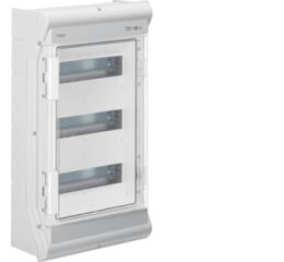 Hager VE312PN Rozvodnice nástěnná UV-stabilní vector II, IP65, 3-řadá 36 mod., s perf. pro vývodky