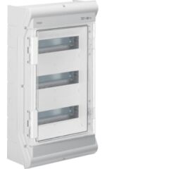 Hager VE312SN Rozvodnice nástěnná UV-stabilní vector II, IP65, 3-řadá 36 mod., bez perforace