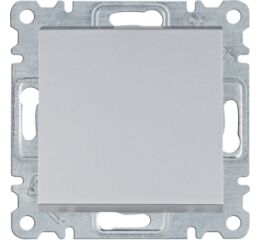 Hager WL0022 Přepínač střídavý, řazení 6, stříbrná mat