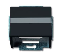 Future® linear 2CKA001724A4299 kryt zásuvky komunikační, s popisovým polem (pro nosnou masku) barva mechová černá ABB