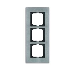 Solo®carat 2CKA001754A4256 rámeček trojnásobný, pro vodorovnou i svislou montáž barva ušlechtilá ocel ABB