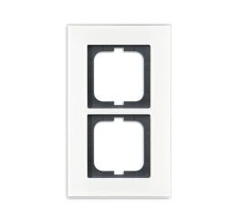Solo®carat 2CKA001754A4443 rámeček dvojnásobný, pro vodorovnou i svislou montáž barva bílé sklo ABB