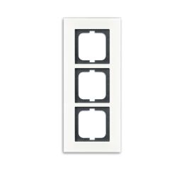 Solo®carat 2CKA001754A4444 rámeček trojnásobný, pro vodorovnou i svislou montáž barva bílé sklo ABB