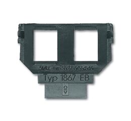 Maska nosná - 2x komunikační zásuvka *2CKA001764A0182 černá ABB