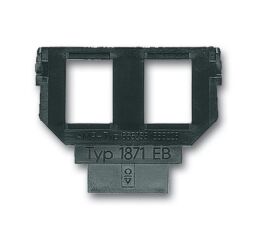 Maska nosná - 2x 6 či 8pólová zásuvka Modular-Jack AMP *2CKA001764A0273 černá ABB