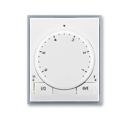 Element® 3292E-A10101 04 termostat univerzální s otočným nastavením teploty (ovl. jednotka) barva bílá / ledová šedá ABB