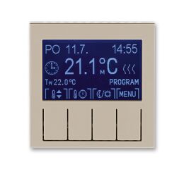 Levit® 3292H-A10301 18 termostat univerzální programovatelný (ovládací jednotka) barva  macchiato / bílá * ABB