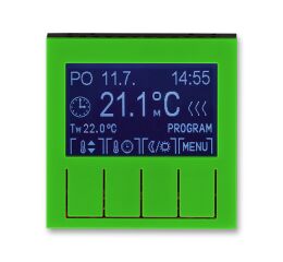 Levit® 3292H-A10301 67 termostat  univerzální programovatelný (ovládací jednotka)barva  zelená / kouřová černá * ABB